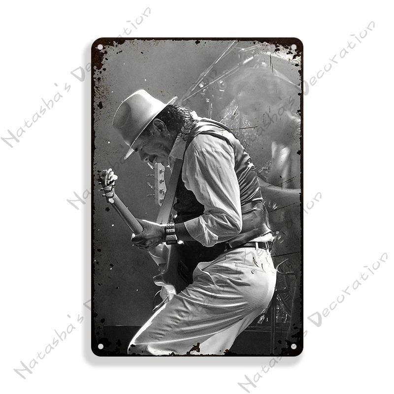 Rockmusik Poster Santana Metallschild ROCK Band Schild Bar Cafe Club Metallplatte Vintage Metallplakette Garage Cafe Wanddeko Schilder