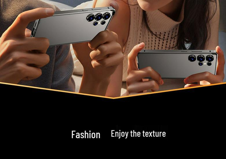 Samsung S26 Ultra Phone Case: Metal Frame with Silicone Corners, Drop Protection & Heat Dissipation, S25P & S24 Compatible