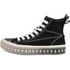 Kappa Logo High-Top Canvas Sneakers Women Sneakers Black K0A65VS66D-990