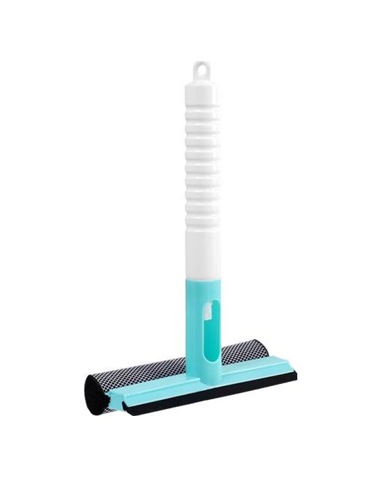 Fensterglas-Abzieher mit Wasserspray, rutschfestem Griffdesign, hängender Aufbewahrung, multifunktionaler 3-in-1-Reiniger