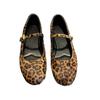 Early Autumn 2026 New Leopard Print Mary Jane Flat Bot Slip-On Soft Leather Shoes Low Cut