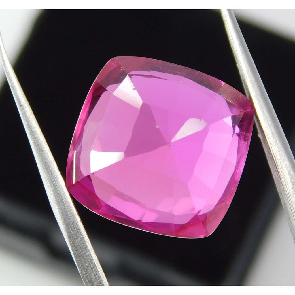 Natural Pink Ruby Loose Gemstone 10.65 Ct Square Cushion Shape for Jewelry Making and Crafts