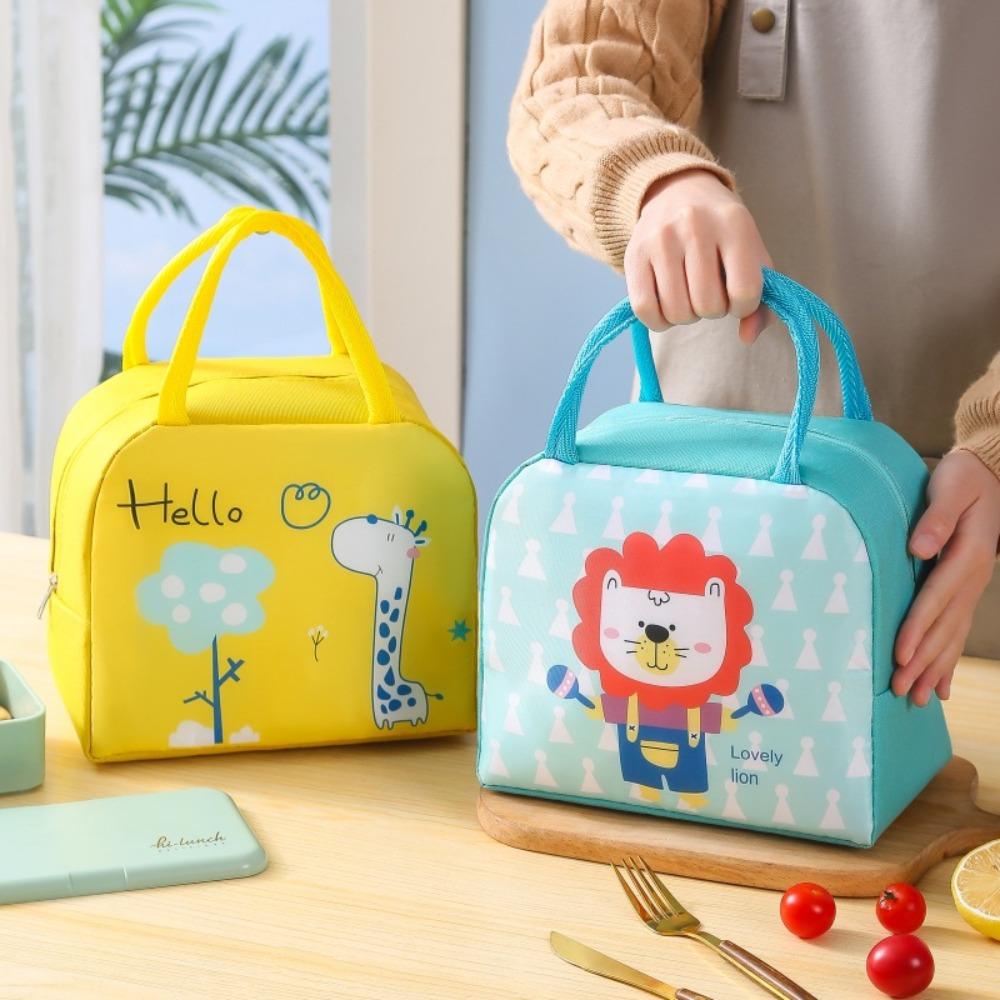 

Insulated Lunch Box Hangbag Aluminum Insulation Thermal Lunch Bag Cartoon Cute Lunch Bag Gift rabbit