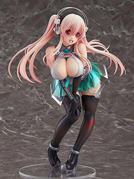 SoniAni Super Sonico Racing Maßstab ABS PVC Bemalt Fertigfigur Ver. 1/7 und