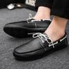 Luxury Leather Men's Shoes Fashion Brand Moccasin Comfor Men Causal Sneakers Designer Classic Loafers Lace-Up Men Driving Shoes