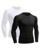 Niksa Compression Long Sports Base Undershirt for Running Men's Shirt, Quick-Drying, Sweat-Wicking, Sleeve, Undershirt, Layer, Workouts, Training,