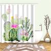 Tropical Cactus Plant Pineapple Shower Curtains Bathroom Curtain Cortina Ducha Frabic Waterproof Polyester Bath Curtain