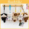Hediye ve Dekor İçin Kısa Peluş Malzemeli Sevimli Kedi Peluş Hayvan Kolye