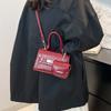 Pu Leather Stone Texture Crossbody Bag With Small Bag For Daily Fashion Womens Accessories