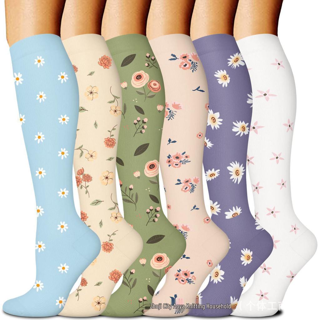 Cross-border Over-the-Knee Compression Yoga & Sport Socks Set