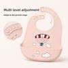 Bavaglino in Silicone 3D Impermeabile Lavabile Asciugatura Rapida per Neonati e Bambini Piccoli Asciugamano Saliva Morbido Sicuro per Madre e Bambino