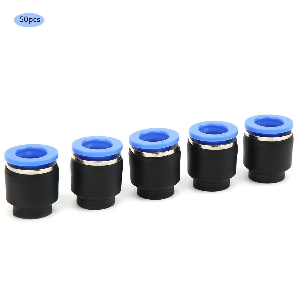 50PCs Air Pipe Plug Pneumatic Cap Plastic Brass Quick Insert PPF Oval Release Ring Hotel Use