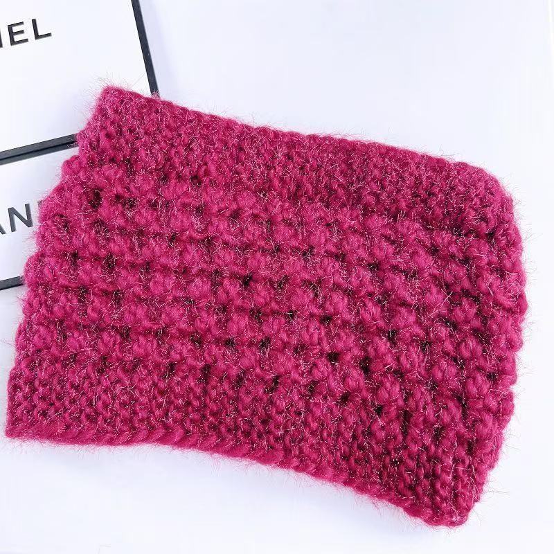 

Новый осенне-зимний головной убор из ниток, повязка на голову с широкими полями, женский платок для головы из пушистой вязаной пряжи, согревающий шарф