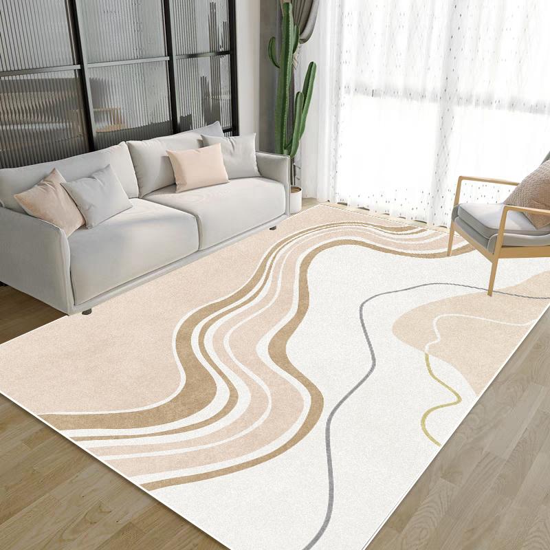 Modern Abstraction Rug Living Room Decoration Luxury Light Carpet Large Area Bedroom Comfortable Soft Mat Non-slip Lounge Rug