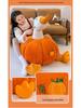 Large Pumpkin Goose Plush Pillow - Cute and Funny White Goose Duck Toy