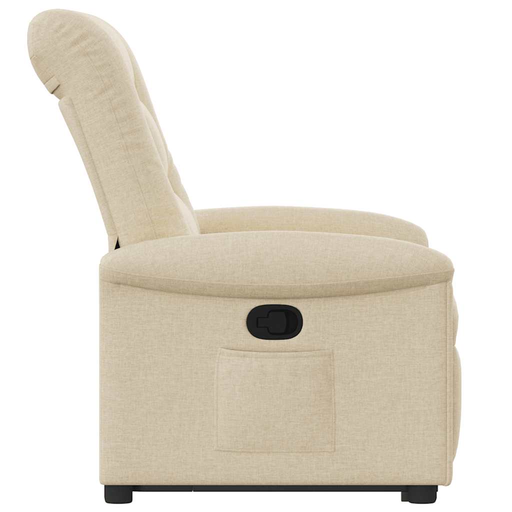 Recliner with Lift Assist Cream Fabric