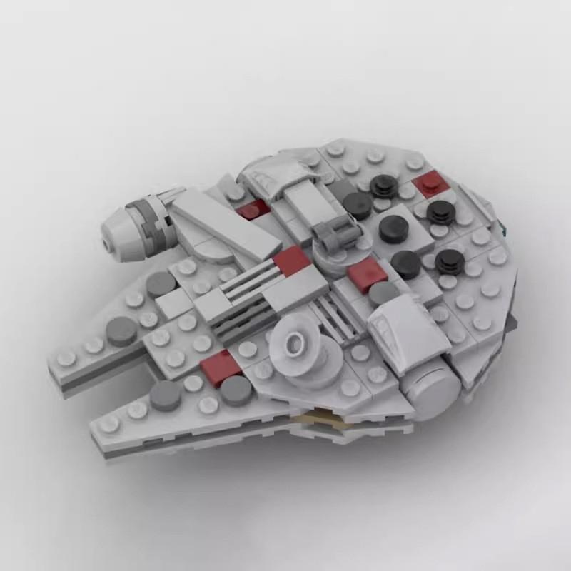 -123092 Planet Series Compatible Flying Shuttle Building Block Small Toy Mini Millennium Falcon