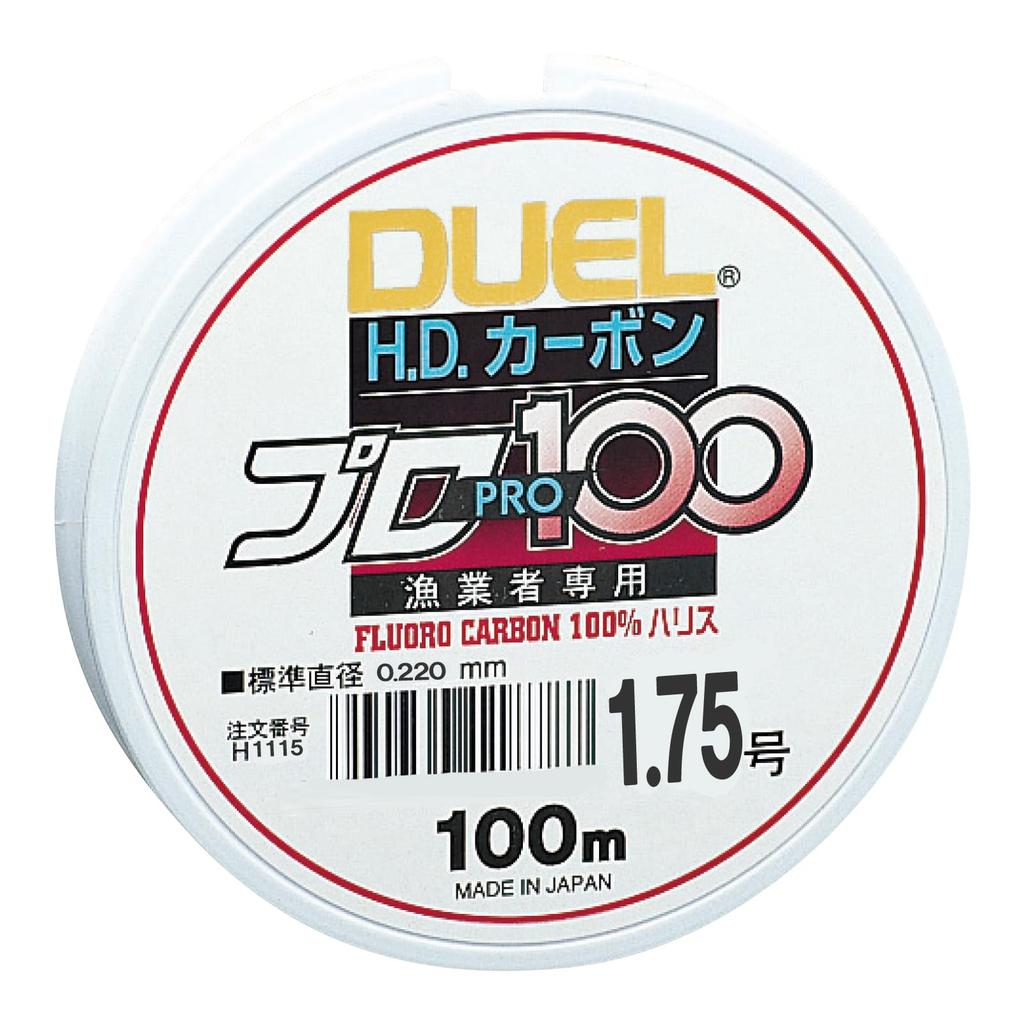DUEL Fluorocarbon Line HD Carbon Pro 100S Clear H1115 1.75 1.75