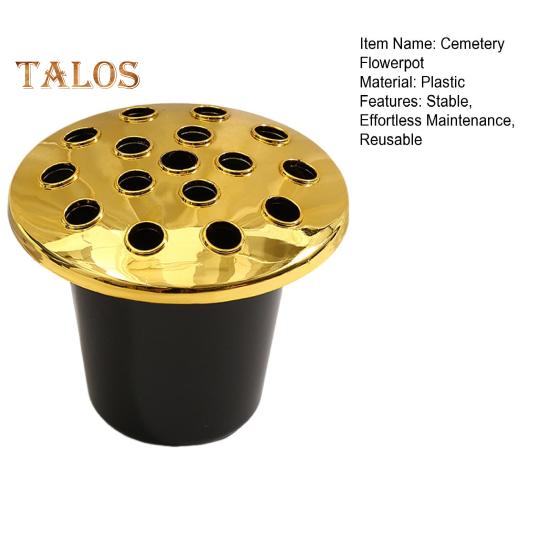 Friedhofs-Blumenhalter mit Deckel Friedhofs-Gedenkvase Friedhofs-Blumentopf für Blumengesteck Friedhofsdekorationen