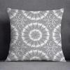 Pillowcase Home Office Decor Cushion Cover Grey Low White Floral Pattern