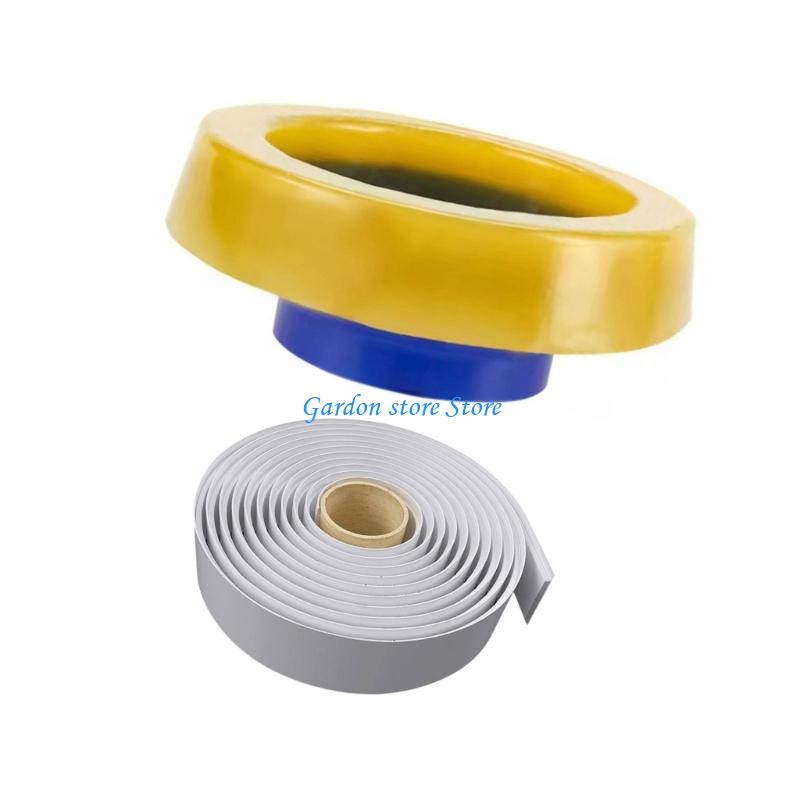 B0KB Toilet Bowl Seal Sealing Rings Toilet Bowl Gasket Floor Outlet Drain Pipe Flange Rings Check Valves Rubber Rings