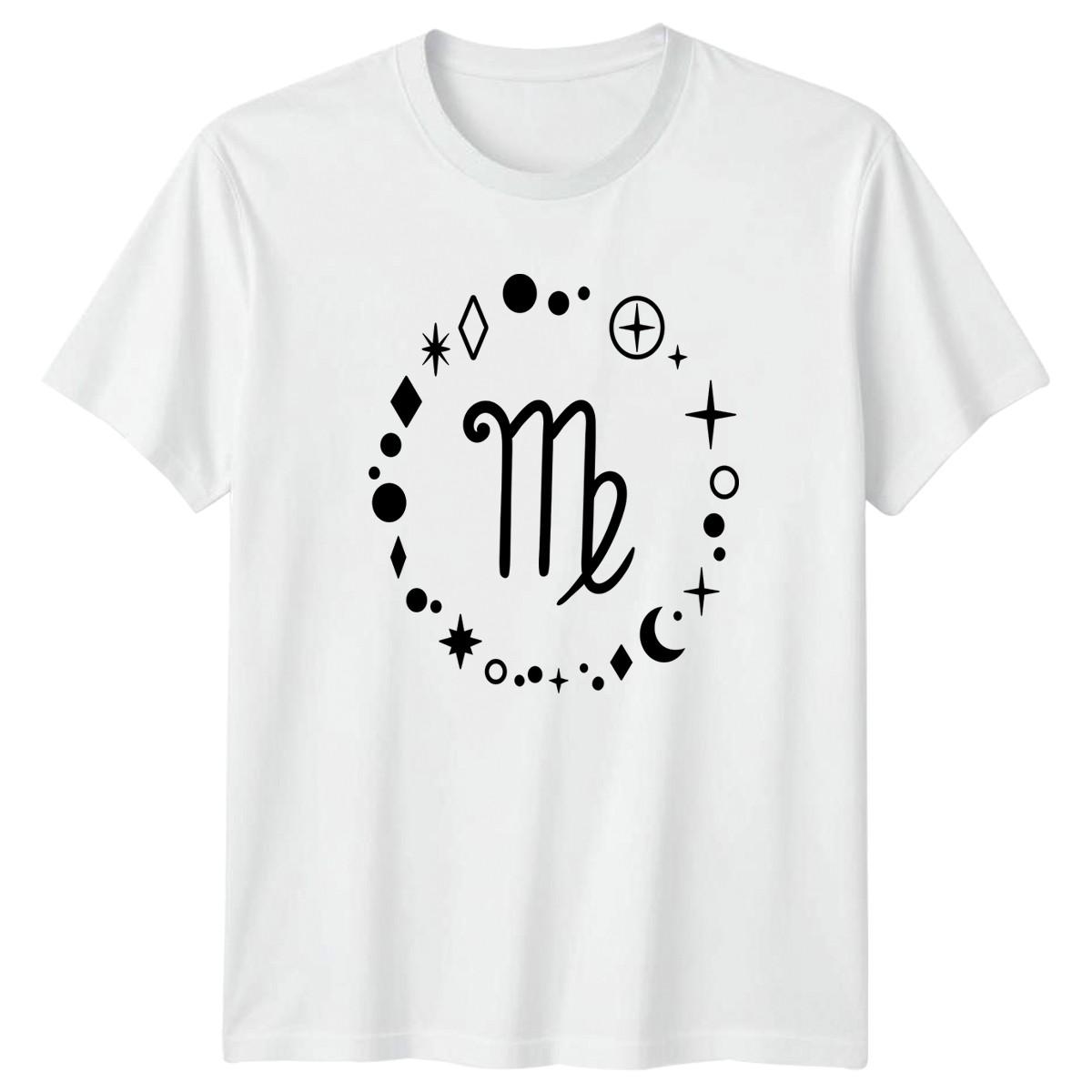 Virgo Zodiac Star Sign Celestial T-Shirt Virgo Zodiac Celestial Astrology XXXXL