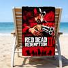 proof beach towel with a Red Dead Redemption1 pattern - soft,absorbent,quick-drying,machine washable - perfect for swimming,camping,bathing