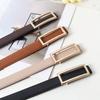 New Women's Belt Rectangle Buckle Fashion Versatile Casual Decoration Jeans Belt Women