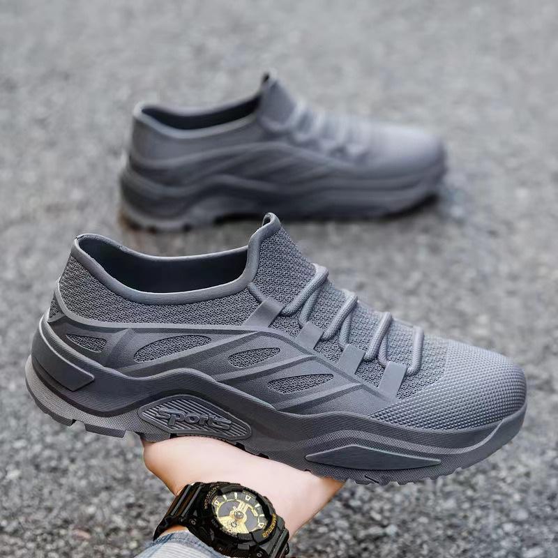 Herren Regenstiefel Flach Wasserdicht Abriebfest Küche Autowäsche Arbeitsschuhe Outdoor Herren Sneaker Herren Leichte Angelschuhe