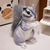 Cute Soft Stuffed Animals Doll Pillow Gift Realistic Squirrel Plush Adorbale Furry Hair Big Tail Toy
