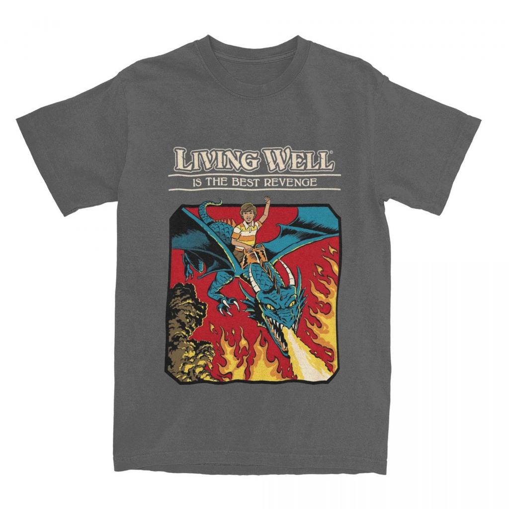 T-Shirts Men Women Vintage Fantasy Crazy 100% Cotton Graphic Print Cloth