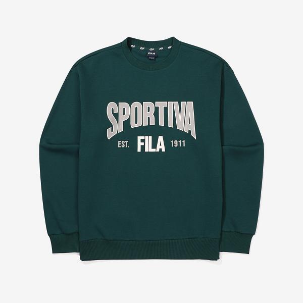 

Fila Graphic Cotton Blend Sweatshirt DARKGREEN/090