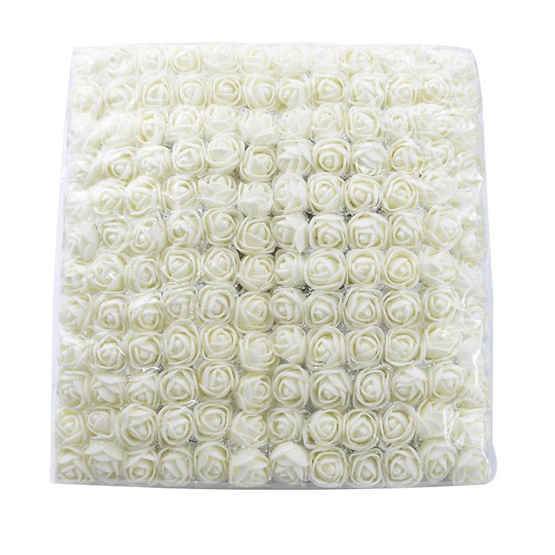 144pcs Artificial Flower PE Rose Outdoor UV Protection Garden Arch Wreath Wedding Home Diy Gift Box Festival Scrapbook Car Decor