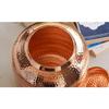 Pure Copper Hammered Design Water Pot/Dispenser/Container/Matka/Tank with Brass Tap, for Storage & Serving Water, Health Benefits, Volume-10 Liters
