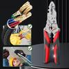 16-in-1 Multifunctional Wire Stripper Foldable Snap-fit Stripping Plier Stainless Steel Wrench Wire Stripping Crimping Cutting