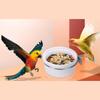 Detachable Bird Feeding Dish Cup,Bird Cage Water Bowl,Parrot Food Bowl with Clamps Holders Birdcages Coops Water Feeders