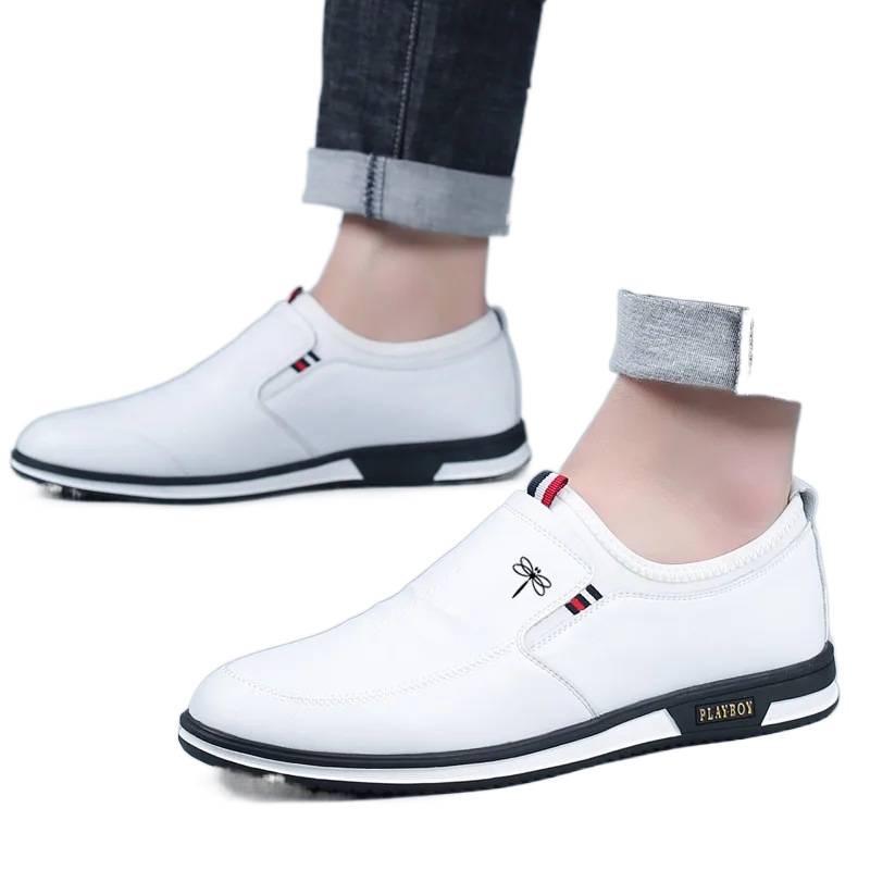 

Qingting Men s Genuine Leather Casual Shoes - 2025 Autumn, Breathable, Height-Increasing, Trendy, Versatile. 44