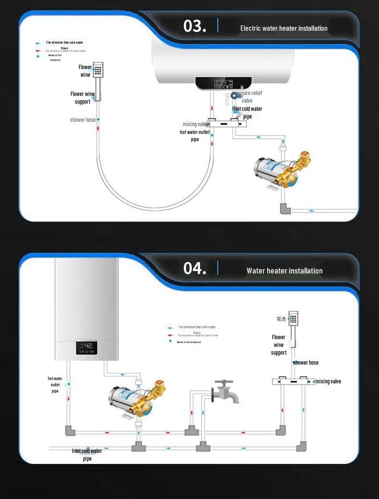 220V Stainless Steel Solar Water Heater Circulation Booster Pump for Tap Pressure