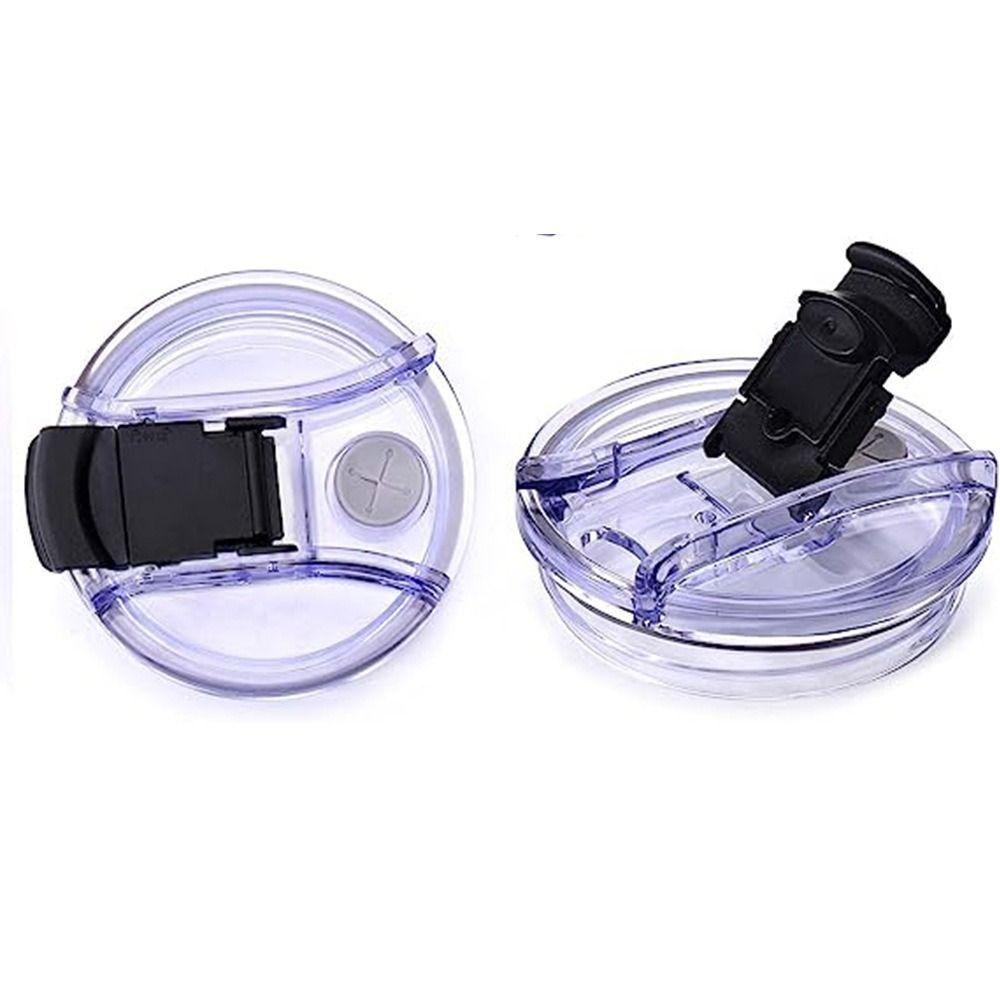 New Sealing Bottle Cover Splash Spill Proof Plain Plastic Replacement Lids for Tumbler Cup with Handle Themos Cup Lid