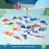 20/30/51Pcs Educational Toys Wooden Magnetic Fishing Game Toy Set For Kids Cartoon Fish Toys