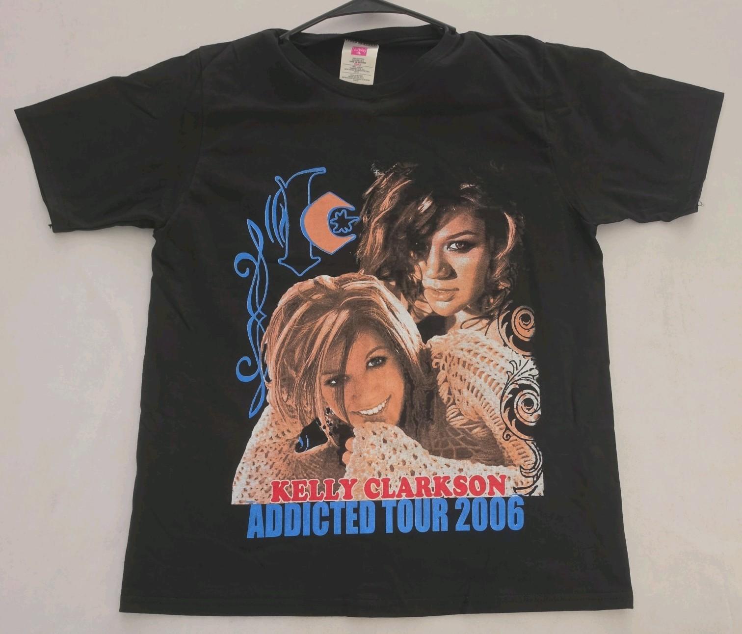 Vintage Kelly Clarkson Addicted Tour 2006 Woman s Small Unisex T-Shirt S