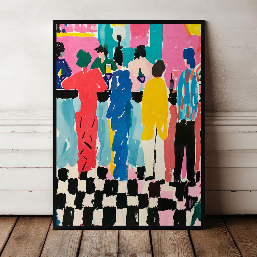 Poster In a Frame Illustration Cafe