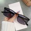 Business Photosensitive Color-Changing Reading Glasses Frame Steel Leather Reading Glasses Men'S Square Full Frame Glasses Temple Color-Changing