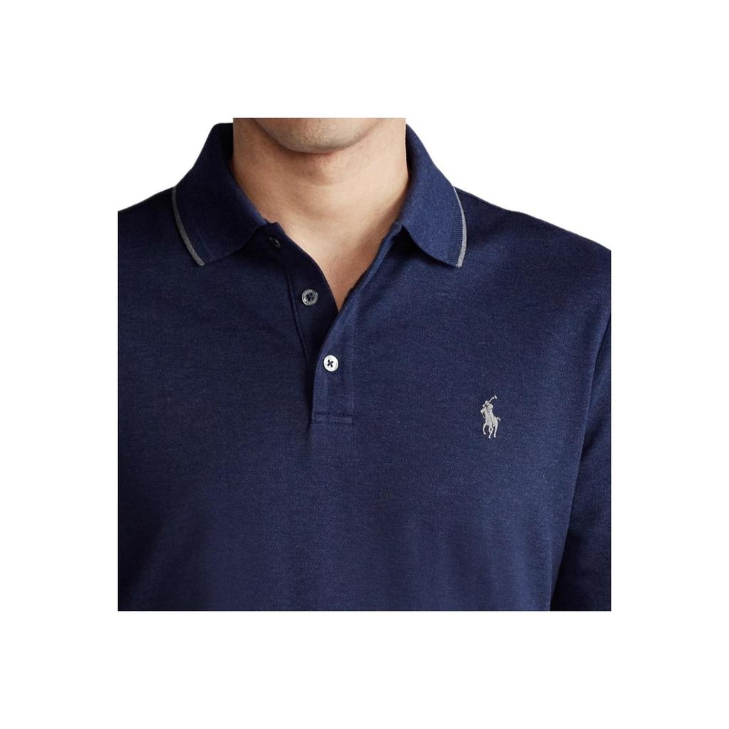 Polo Ralph Lauren Ss24 Pony Logo Geborduurd Poloshirt Heren tops Marineblauw MNPOKNI16820804-410