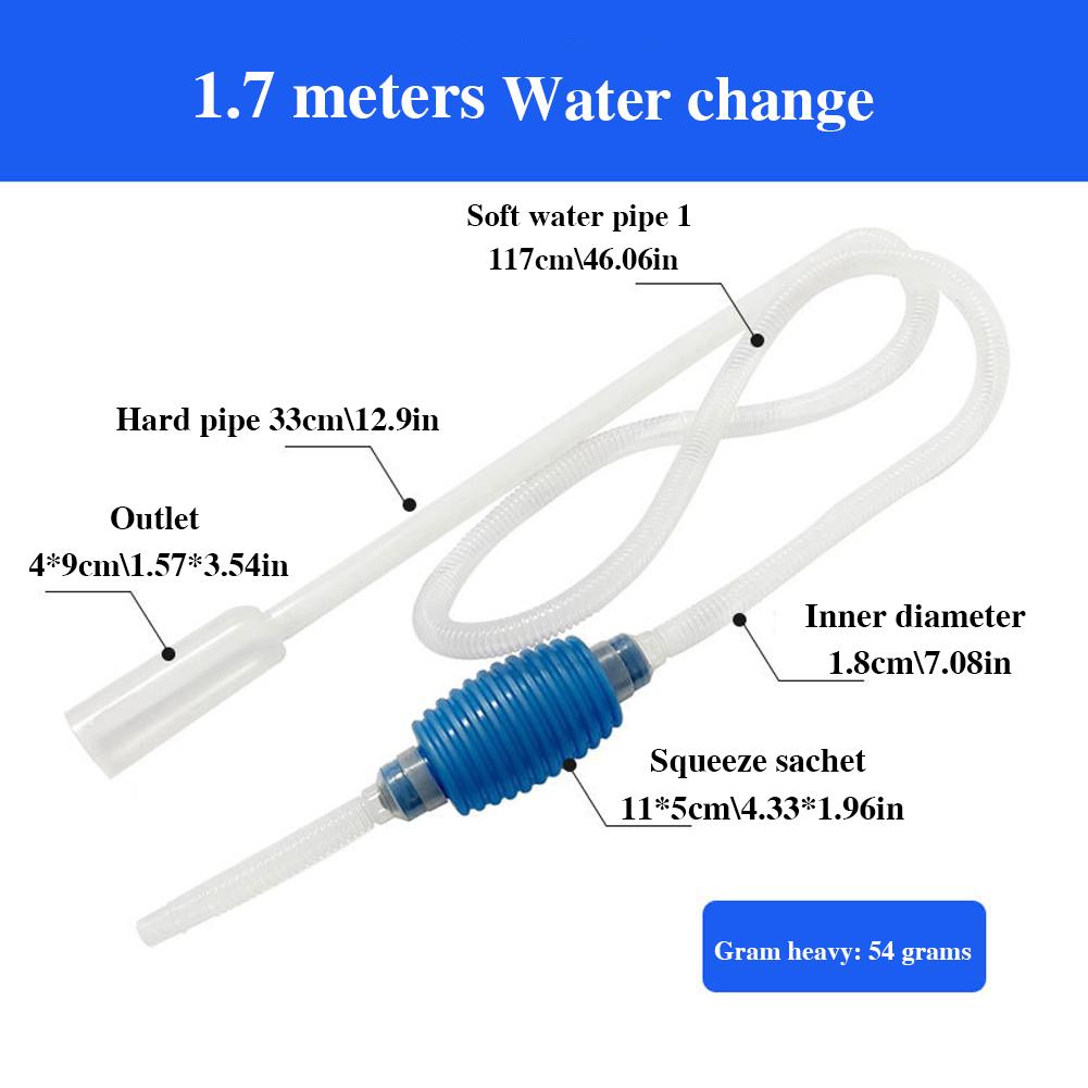 Sifon Acvariu Sifon Acvariu Aspirator Vid Pietriș Filtru Apă Curățător Manual Pentru Schimbător Apă Acvariu Curățare Pietriș și Nisip