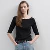 NOEUD Archive Boatneck Tee(Black)