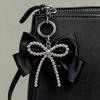 Y2K Inspired Silver Bowknot Keychain Charm with Retro Modern Design for Fashionable Bag Phone Decors Accessory Lightweight Portable