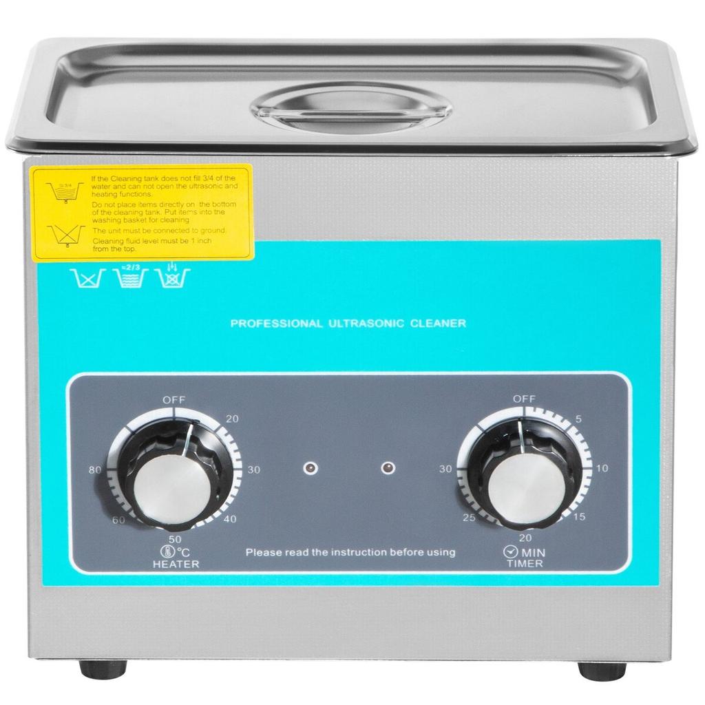 Knob Ultrasonic Cleaner 3L 40kHz Ultrasonic Cleaning Machine Knob Control Sonic Cleaner 304 Stainless Steel Ultrasonic Cleaner Machine with Heater &