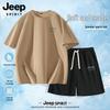 JEEP SPIRIT Men's Cotton T-Shirt & Shorts Summer Outfit