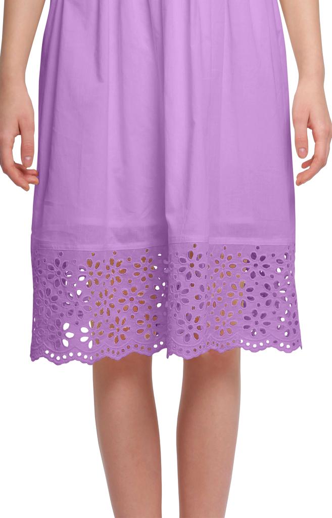 Moomaya Solid Midi Dress For Women Plus Size Lace Details Clothing Summer